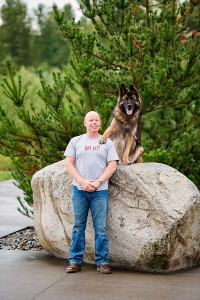 Dog in a calm sit after Got Sit training